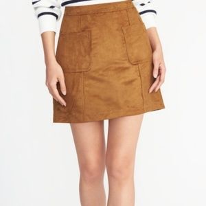 Old Navy Tan Suede Skirt